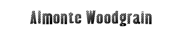 Almonte Woodgrain font preview