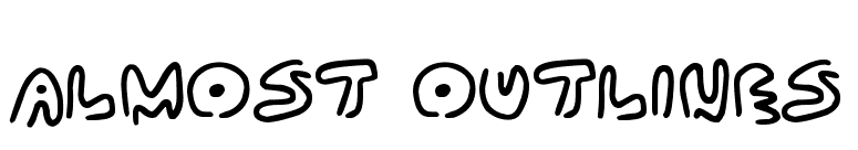 Almost Outlines
 font preview