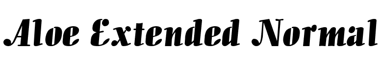 Aloe Extended Normal font preview