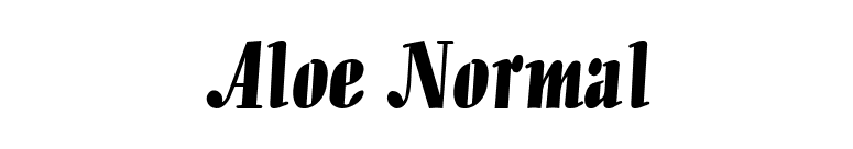 Aloe Normal font preview