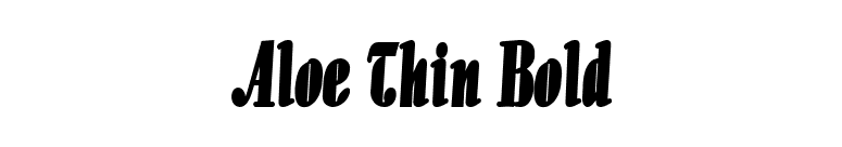 Aloe Thin Bold font preview
