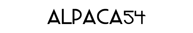 ALPACA54 font preview