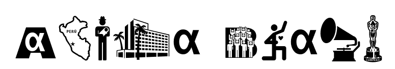 Alpha Bravo font preview