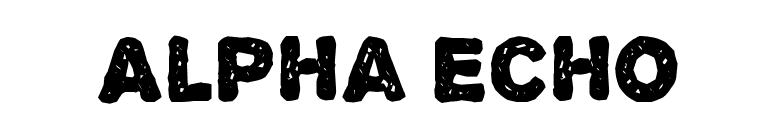 Alpha Echo font preview