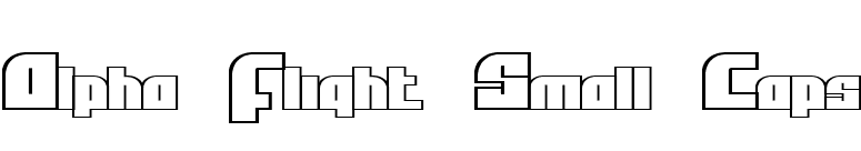 Alpha Flight Small Caps font preview