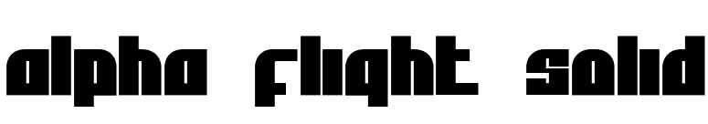 Alpha Flight Solid font preview