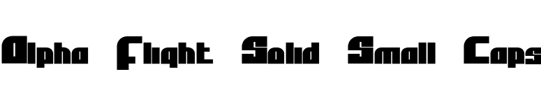 Alpha Flight Solid Small Caps font preview