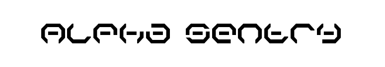 Alpha Sentry font preview