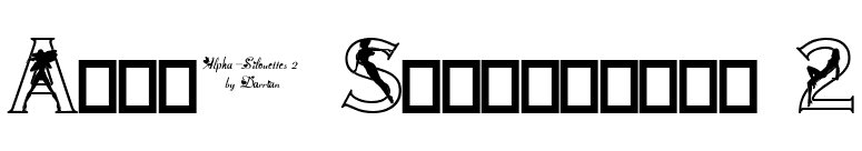 Alpha-Silouettes 2 font preview