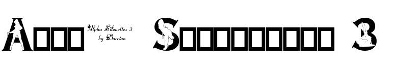 Alpha Silouettes 3  font preview