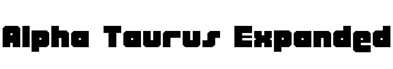 Alpha Taurus Expanded font preview
