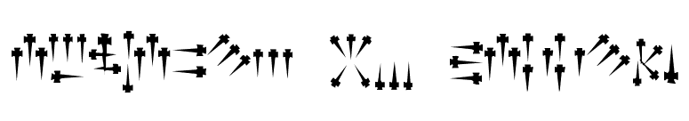 Alphabet of Daggers font preview