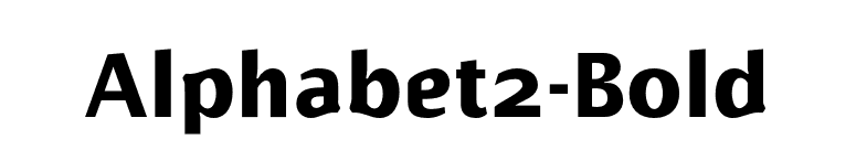 Alphabet2-Bold font preview