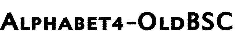 Alphabet4-OldBSC font preview