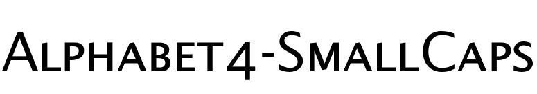 Alphabet4-SmallCaps font preview