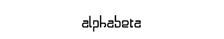 Alphabeta font preview