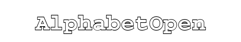 AlphabetOpen font preview