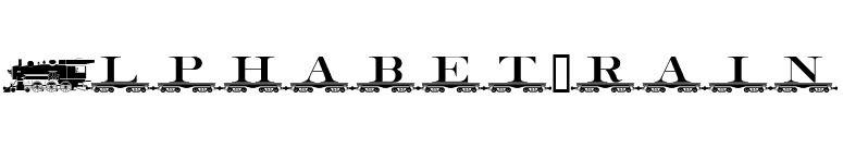 AlphabetTrain font preview