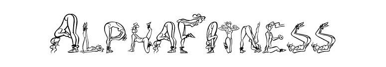 AlphaFitness font preview