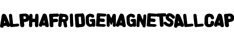 AlphaFridgeMagnetsAllCap font preview