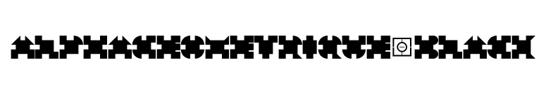 AlphaGeometrique-Black font preview