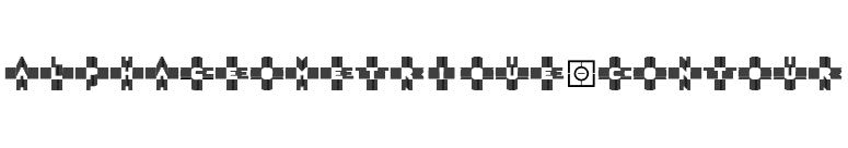 AlphaGeometrique-Contour font preview