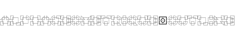 AlphaGeometrique-Outline font preview