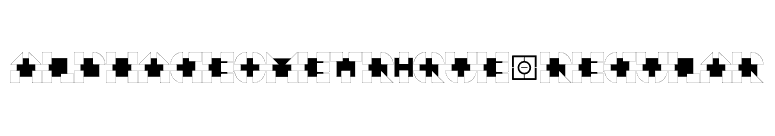 AlphaGeometrique-Regular font preview