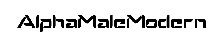 AlphaMaleModern font preview