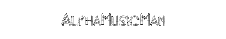 AlphaMusicMan font preview