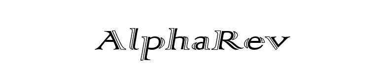AlphaRev font preview