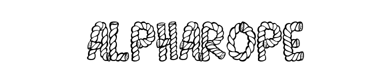 AlphaRope font preview