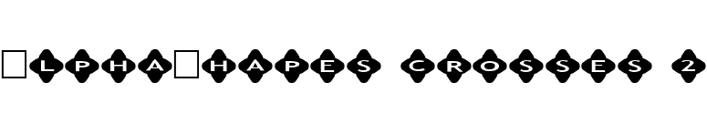 AlphaShapes crosses 2 font preview
