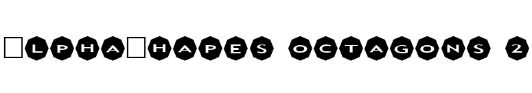 AlphaShapes octagons 2 font preview