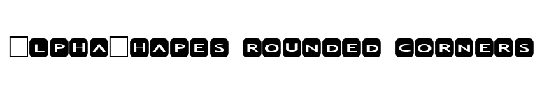 AlphaShapes rounded corners font preview