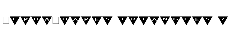 AlphaShapes triangles 2 font preview