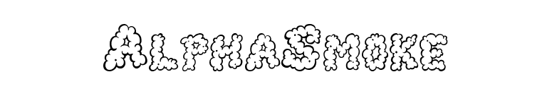 AlphaSmoke font preview
