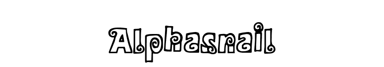 Alphasnail font preview