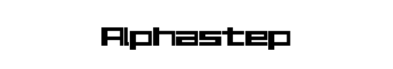 Alphastep font preview