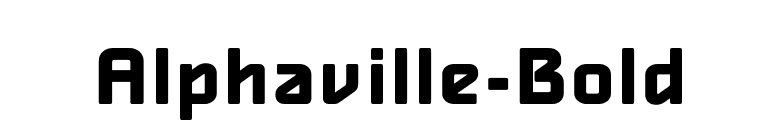 Alphaville-Bold font preview