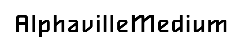 AlphavilleMedium font preview