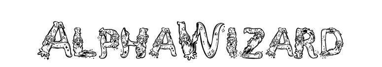AlphaWizard font preview