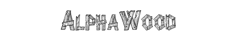 AlphaWood font preview
