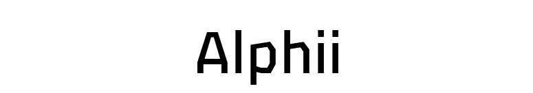 Alphii font preview