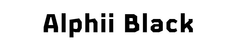 Alphii Black font preview