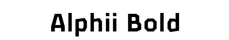 Alphii Bold font preview