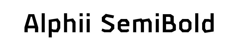 Alphii SemiBold font preview
