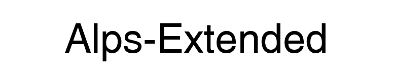 Alps-Extended font preview
