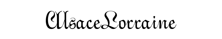 AlsaceLorraine font preview
