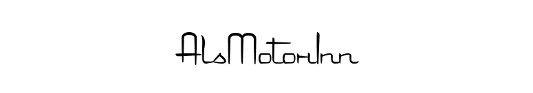 AlsMotorInn font preview
